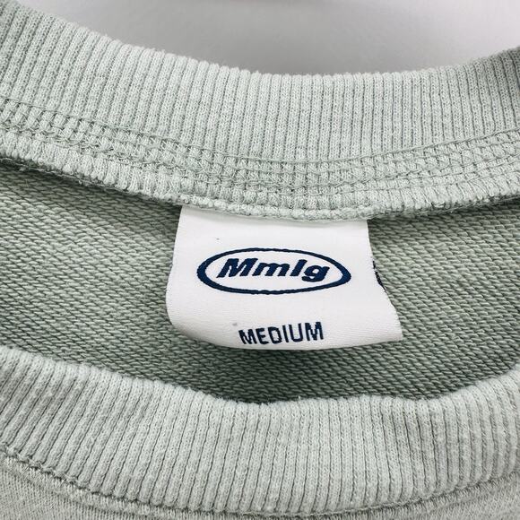 MMGL 87mm Seoul Korea Sweatshirt Size M Green Cotton French Terry Preppy Street - Picture 4 of 10